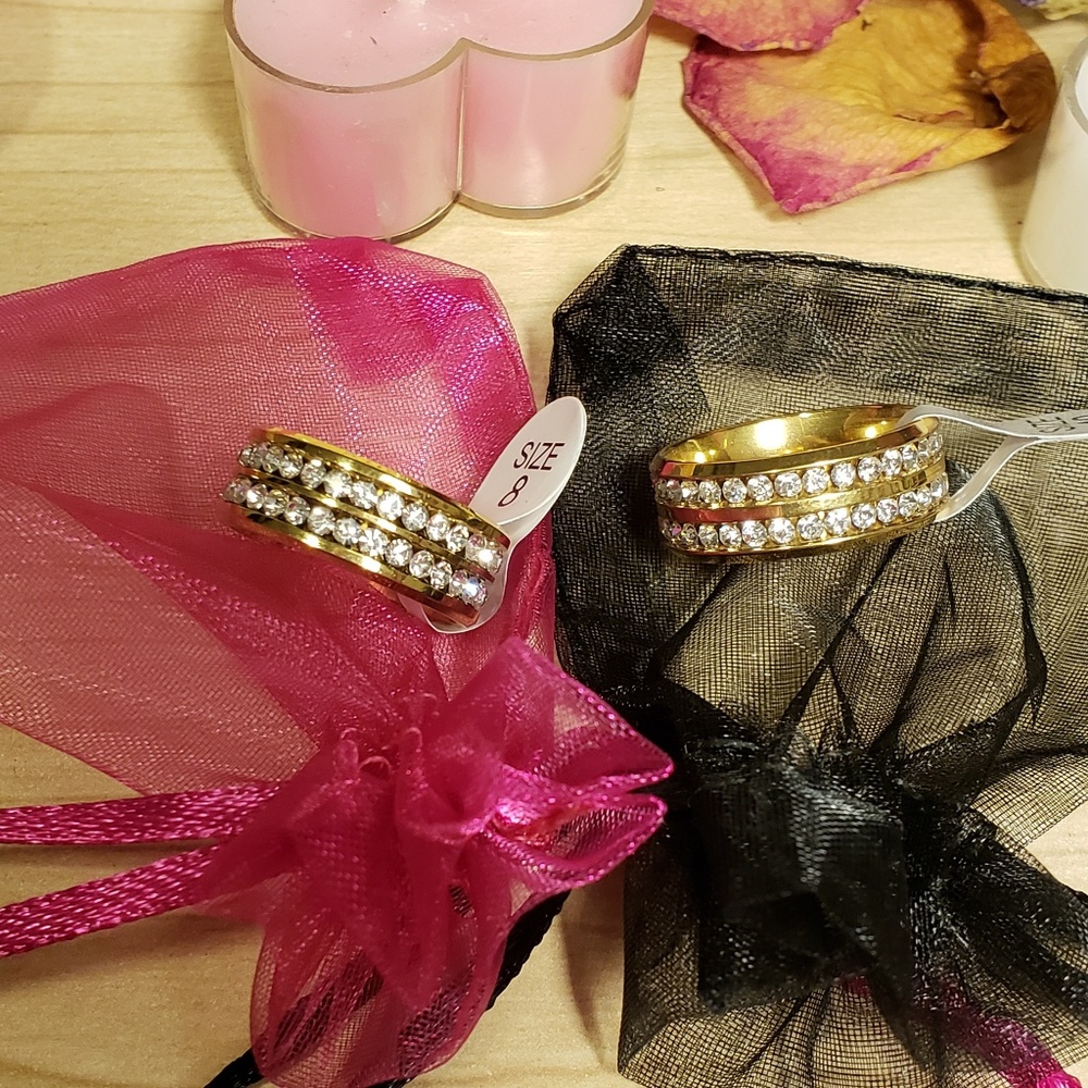 Couples double eternity style bands